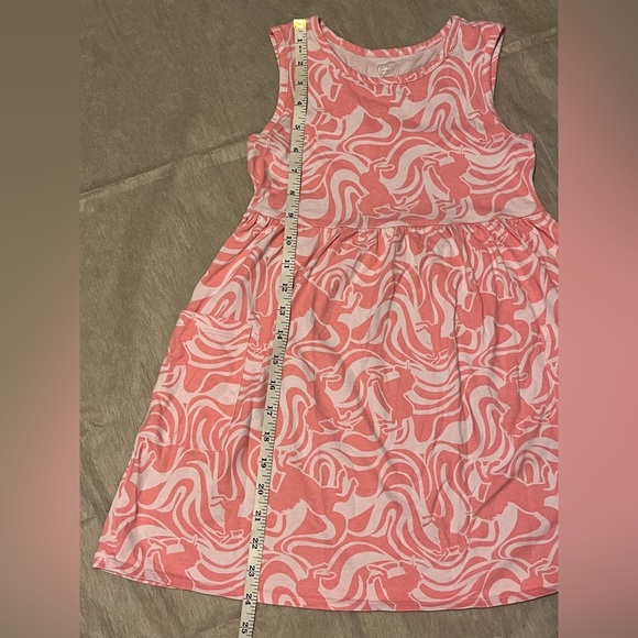 Pink Swirl Unicorn Girls Sz 6/6x Dress w/ Pockets! - Picture 3 of 6